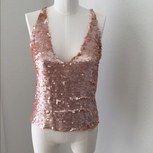 DKNY Rosé Sequins Camisole
